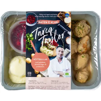 Färdigmat Tareqs Köttbullar med Gräddsås 410g Maten e klar.