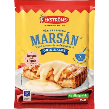 Marsán snabb dessertsås 7 port 91g Ekströms.