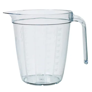 Måttkanna Plast Transparent 1l.
