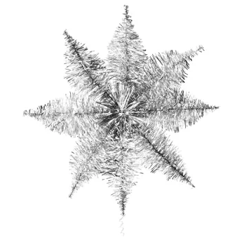 Julgransstjärna Glitter Silver ICA.