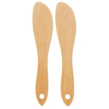 Smörkniv Trä 17x3,5cm 2-p ICA.