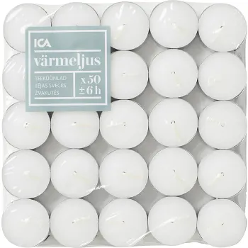 Värmeljus 6h 50-p ICA.