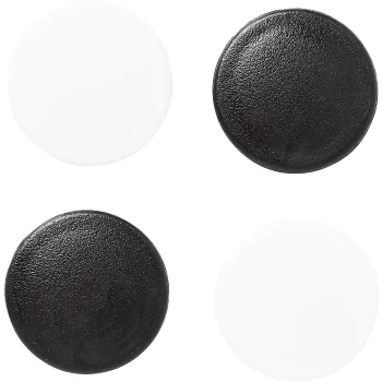 Magneter Svart/vit 4-p ICA.