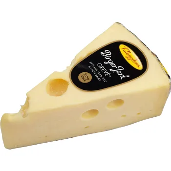 Grevé Birger Jarl Svart 28% ca 400g Falbygdens ost.