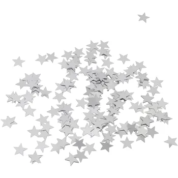 Konfetti Stjärnor Silver.