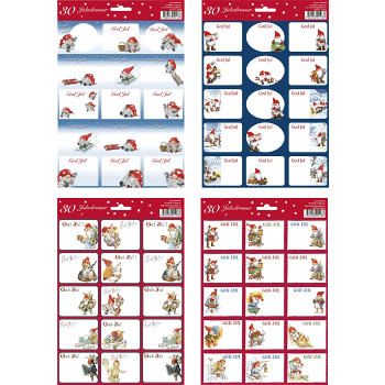 Juletiketter 190x280mm 30-p.