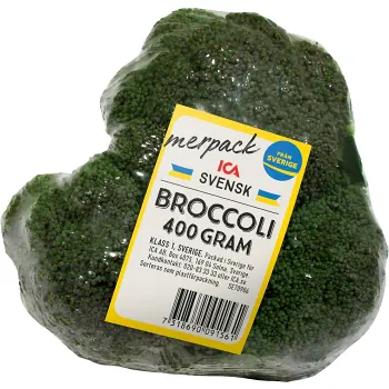 Broccoli med film 400g Klass 1 ICA.