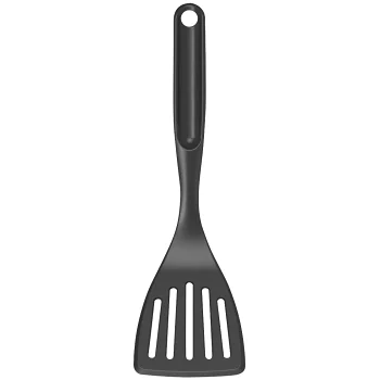 Stekspade Svart Nylon med hål 29,5cm Gastromax.