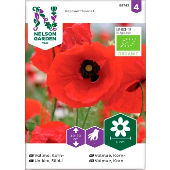 Vallmo Korn Organic 1-p Nelson Garden.