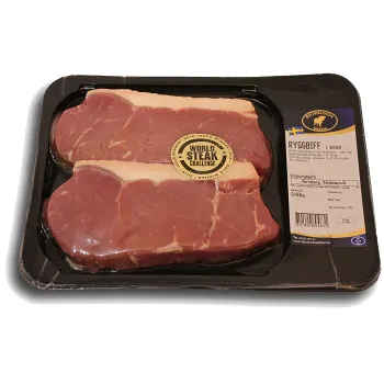 Ryggbiff skivor ca 400g Bjursunds Slakteri.