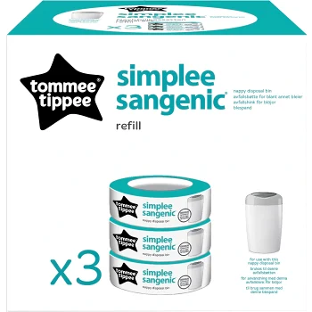 Blöjhinksrefill Simplee Sangenic 3-p Tomme Tippee.