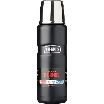 Ståltermos King Svart 0,5l Thermos.