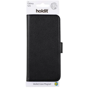 Plånboksfodral Magnet Galaxy S21 Svart Holdit.
