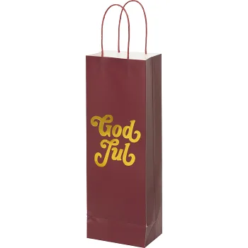 Flaskpåse God jul 12x36 cm ICA.