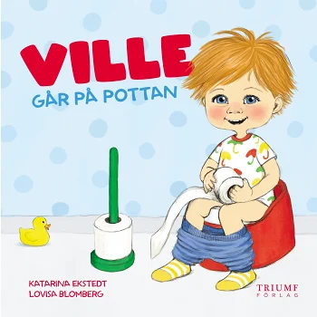 Ville går på pottan.