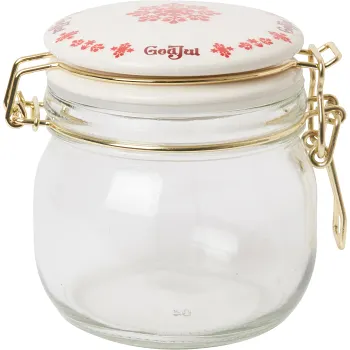 Glasburk med porslinslock 0,5L ICA.