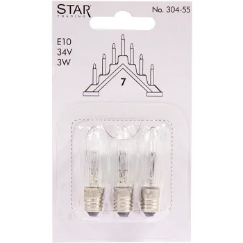 Reservlampa 3-p E10 34V Star Trading.