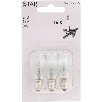 Reservlampa 3-p E10 14V 3W Star Trading.