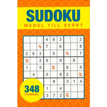 Sudoku : medel till svår - 348 pussel.