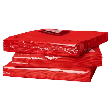Servett Röd 33cm 20-p ICA.