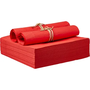 Servett Röd 40cm 50-p ICA.