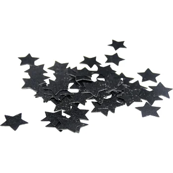 Konfetti stjärna svart Festive.
