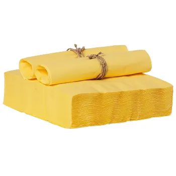 Servett Gul 40cm 50-p ICA Home.