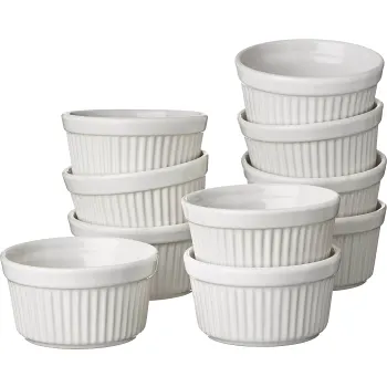 Ramekin Rund Vit 9x5cm ICA.