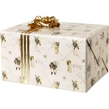 Julpapper Vit Jul 0,7x3m ICA.