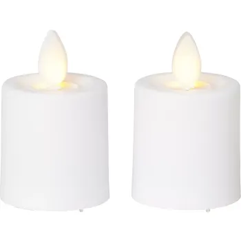 Värmeljus med timer LED 2-p.