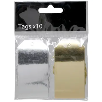 Hängetiketter metallic 10-p ICA.