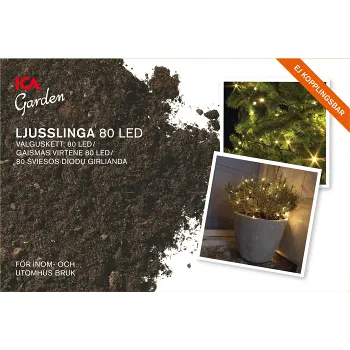 Ljusslinga 7,9 m 80LED ICA Garden.