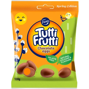 Påskgodis Tutti Frutti Chokladägg 130g Fazer.