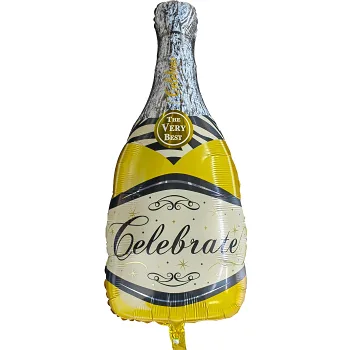 Folieballong Champagneflaska 50x100cm.