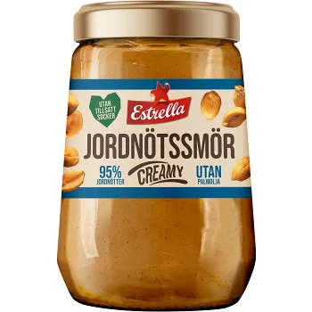 Jordnötssmör Creamy 340g Estrella.