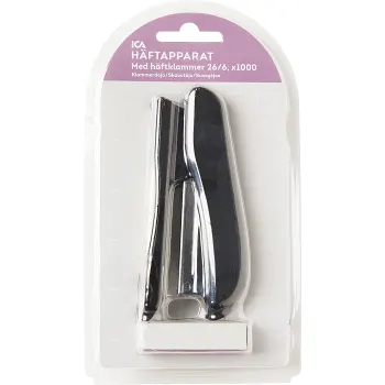 Häftapparat med häftklammer ICA.