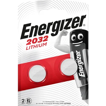 Knappcellsbatteri 2032 2-p Energizer.