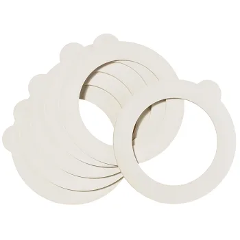 Gummiring Konserveringsglas Vit 6-p Bormioli.