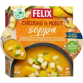 Soppa Cheddar morot 350g Felix.