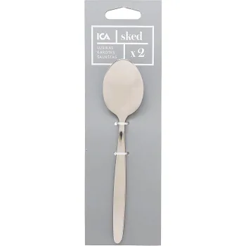 Matsked stål 18/0 2-p ICA.