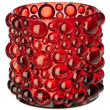 Bubble ljuslykta röd ICA.