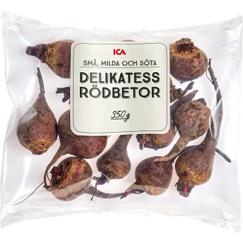 Delikatessrödbetor 350g Klass 1 ICA.