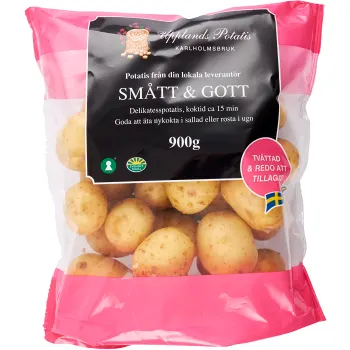Delikatesspotatis Smått &amp; gott 900g Upplands Potatis.