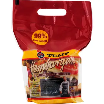 Hamburgare Fryst 12x113 1356g Tulip.