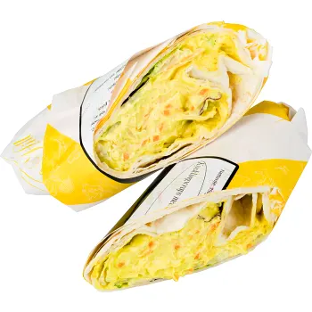 Kycklingwraps med Curry coleslaw 350g Green Hill Catering.