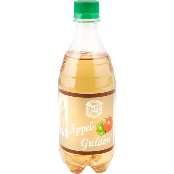 Kolsyrad läskedryck Äppelgulden 50cl Mora Bryggeri.