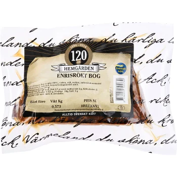 Bog Enrisrökt ca 575g Hemgården.