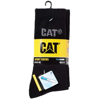 Sportsocka 3p Coolmax svart 44-46 CAT.