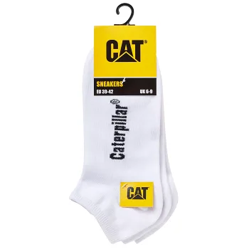 Strumpa 3p sneaker vit 44-46 CAT.
