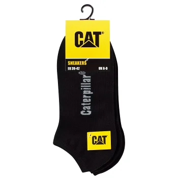 Strumpa 3p sneaker svart 39-42 CAT.
